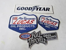 NHRA Goodyear, Lucas Oil Drag Racing Patches & Full Throttle Drag Racing Patch