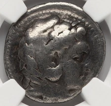 HUGE TetraDrachm Philip III 323-317 BC, Silver AR Kingdom Macedon Alexander NGC