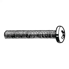 1/4"-20 X 3/4 In Phillips Round Machine Screw, Plain 18-8 Stainless Steel, 50
