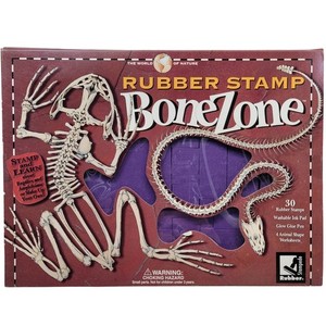 Rubber Stamp BoneZone The World of Nature 30 Stamps Craft Activity Kit Animal