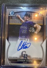 2023 Bowman Chrome - Prospect Autographs Connor Staine #CPA-CSE (AU, RC)