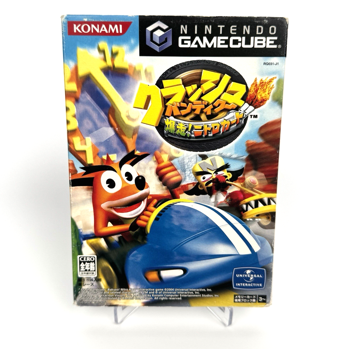 Crash Bandicoot Nitro Kart Nintendo GameCube Japanese Complete
