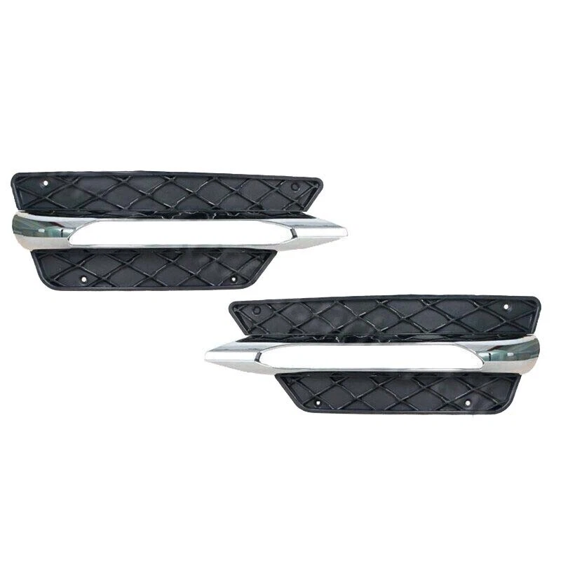 Pair Fog Light Cover Bezel For Mercedes-Benz W204 C250 C350 C-Class 2012-2014 - Image 2 of 4