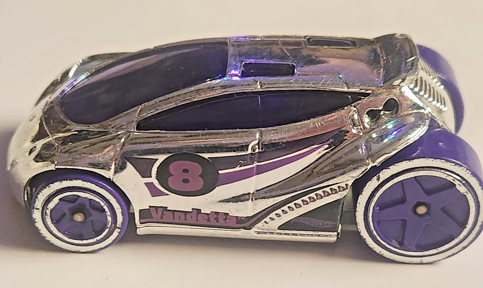 2014 Hot Wheels Vandetta Silver #8 - Nice - Mix and Match 50% off 3+ Cars