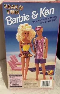 ♛Vintage◈ Barbie&Ken ♢♦OnParade!◈稀少♦♢レア Vintage Barbie and Ken Beach Fun 1995 Mattel Special Edition11481