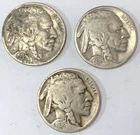 1936 P,D,S Buffalo Nickel Set (B)