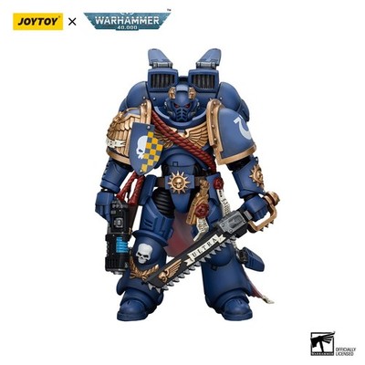 JOYTOY  1/18 action figures Warhammer 40k Ultramarines Captain With Jump Pack