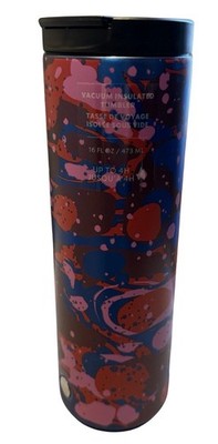 NWT Starbucks 2022 Limited Edition Holiday Abstract Stainless Steel 16oz Tumbler