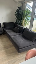 IKEA SÖDERHAMN 3-Seat Section + 1-Seat Section Dark Grey Modular Sofa