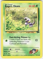 Koga's Ekans 77/132 Gym Challenge Unlimited Common