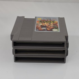 Bad Dudes Karate Champ Tag Team Wrestling Nintendo NES Video Game Lot Tested