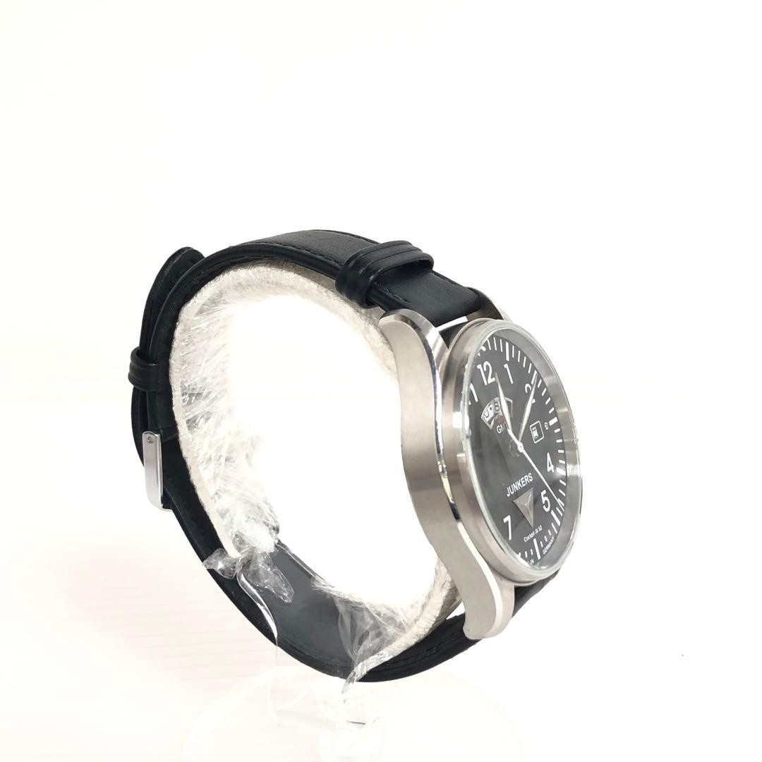 Junkers Cockpit JU52 6140 Quartz Watch Black Dial Date Military