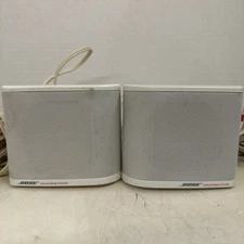 Bose Acoustimass 3 WHITE Single Cube Speaker System Left And Right