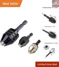 Compact Drill Bit Adapter Set - 1/4 Hex Shank for Quick Impact Driver Changes