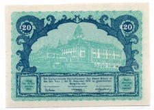 1920 Austria Oberhollabrunn Notgeld 20 Heller Note (2445)