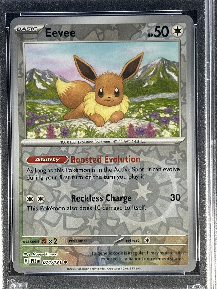 2025 Pokemon Prismatic Evolutions ** EEVEE ** #74 Reverse Holo