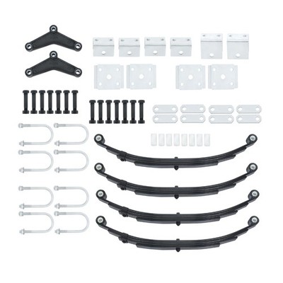 1750lbs 4 Leaves Trailer Spring Kit with Accessories for 3500lbs Tandem Axle