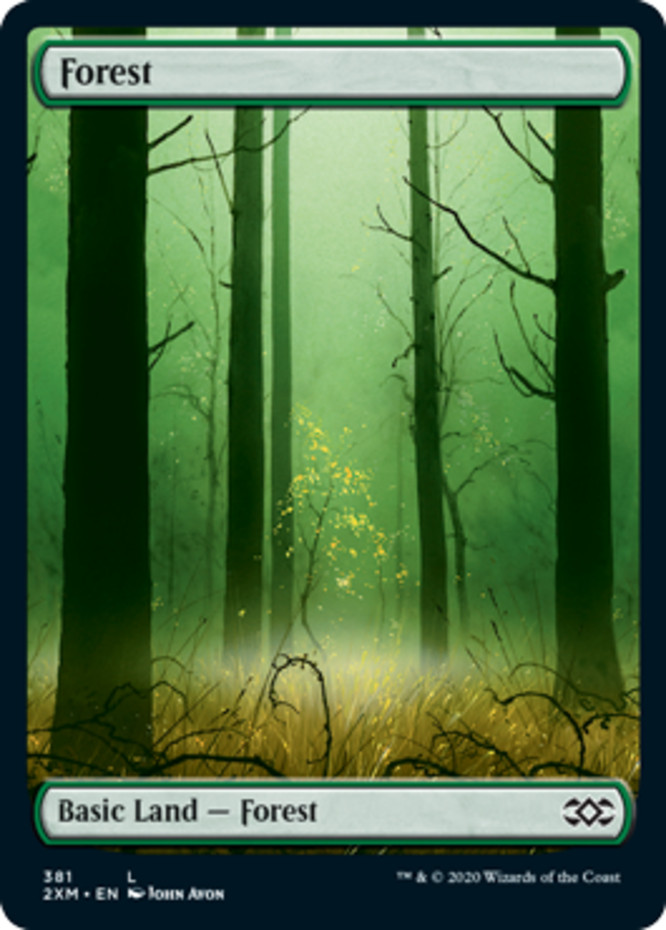 Light Play x 1 Forest (381) Double Masters 2020 Variants