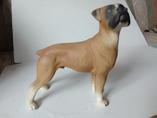 Boxer dog, pottery ornament