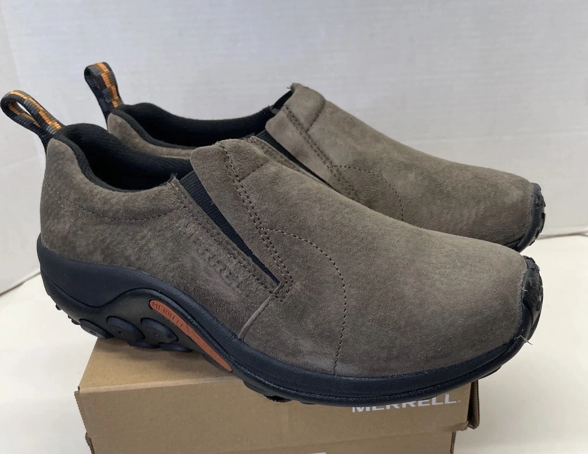 Merrell World Mover Moc Loafers Shoes Mens 10 Brown Suede Slip On Casual Comfort Merrell Loafer Brown Casual Shoes for Men | eBay main image 4