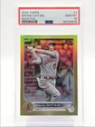 SHOHEI OHTANI 2022 TOPPS SERIES ONE GOLD FOIL ANGELS #1 PSA 10 Q6438