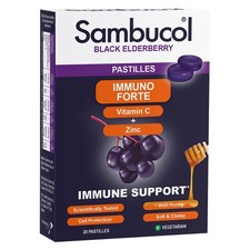 Sambucol Immuno Forte 20 Pastilles Elderberry Zinc Vitamin C