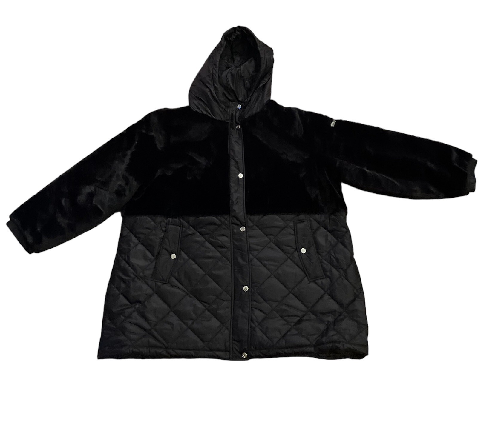 Women's Koolaburra by Ugg Sherpa Coat Jacket w/ Hood 2xL Faux Fur Polyest Black eBay