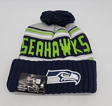 Seattle Seahawks New Era One-Time Removable Pom Knit Hat New