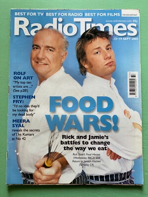 RADIO TIMES mag 13-Sept-2003 JAMIE OLIVER RICK STEIN Stephen Fry Ronni Ancona TV