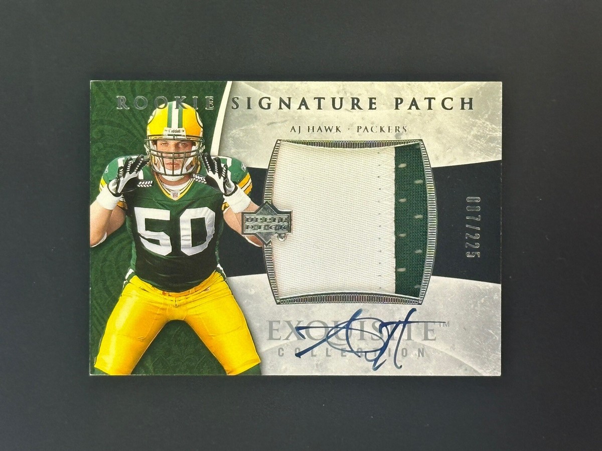 AJ Hawk Auto Rookie RC Autograph 2006 Exquisite jersey patch