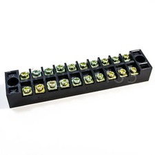 US Stock 5pcs 600V 15A Double Row 10 Position Terminal Barrier Block Connector