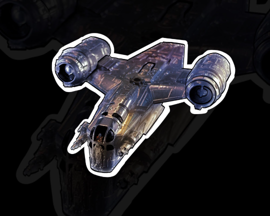 Mandalorian Razor Crest Sticker | eBay
