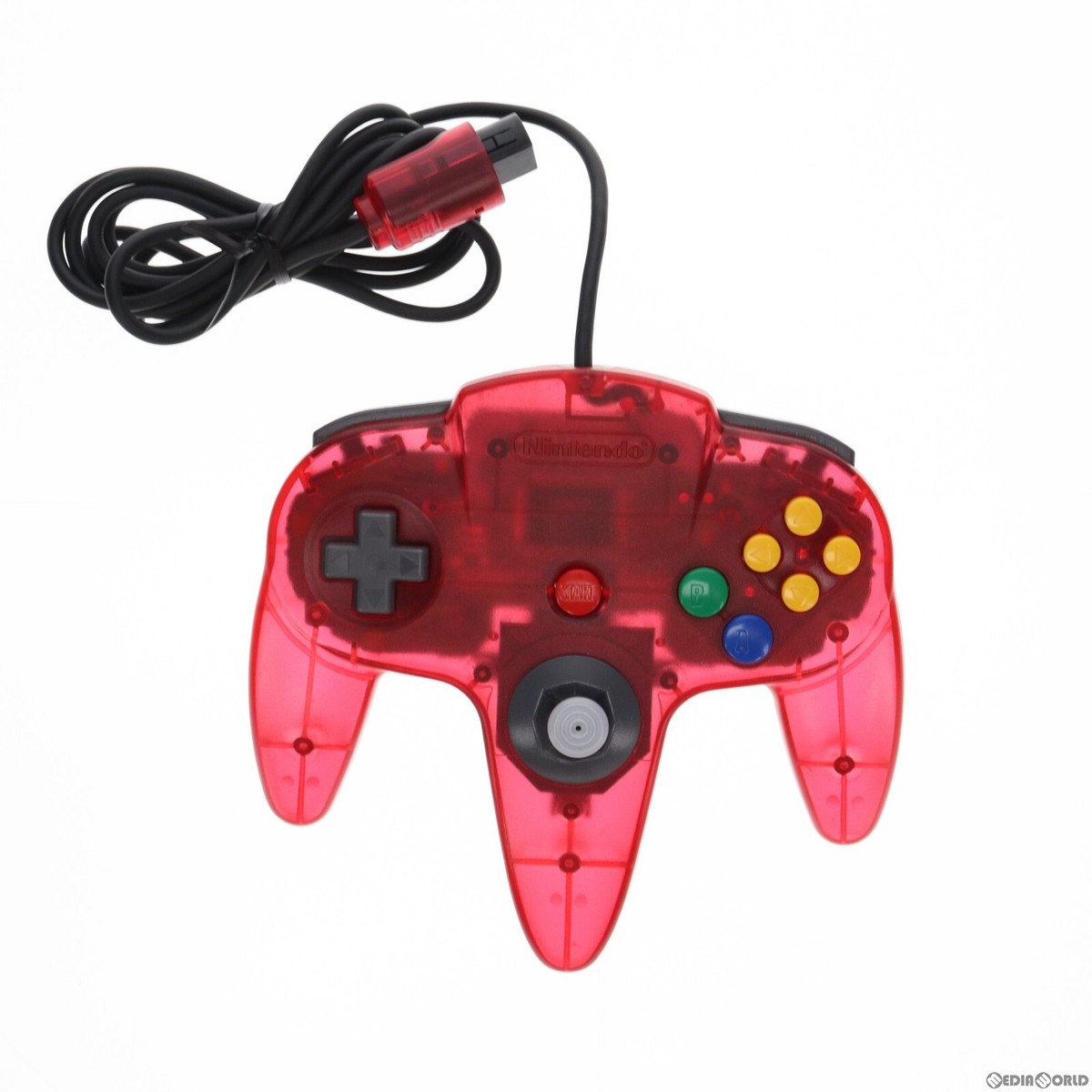 Rare Clear Red N64 Controller Bros - Authentic Japan