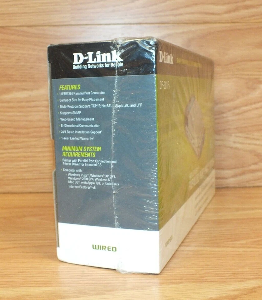 D-Link DP-301P+ Fast Ethernet Parallel Port Print Server - 1 Centronics Port NEW - Image 4 of 4