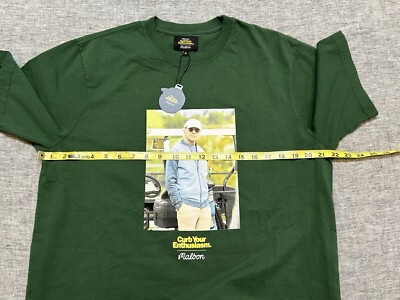 Malbon Curb Your Enthusiasm Shirt Mens Medium Green Larry