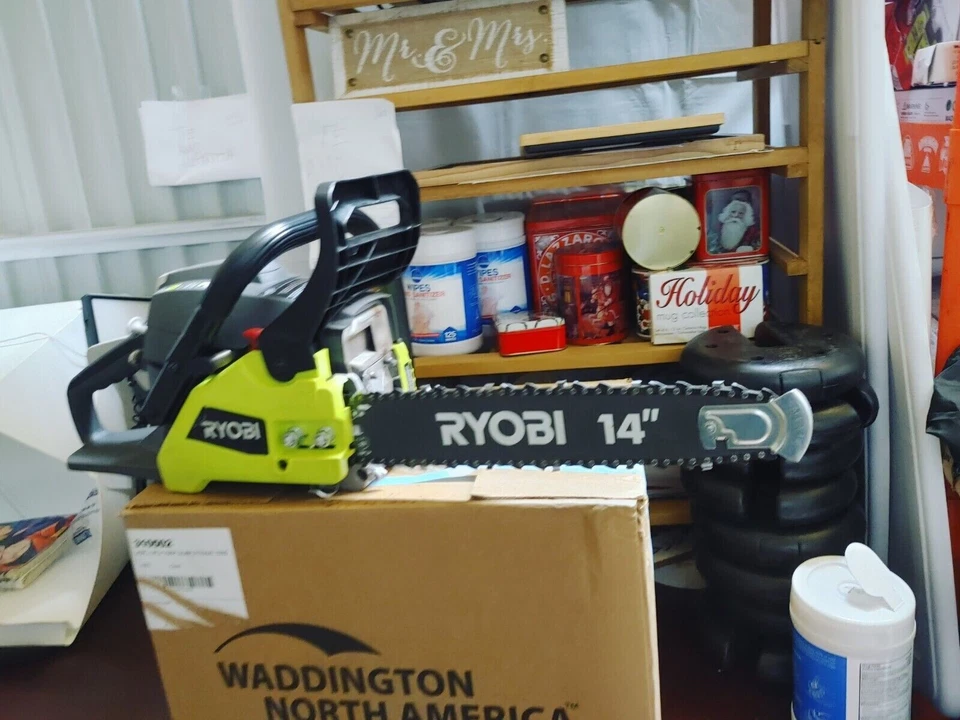 Ryobi RY3714 2-Cycle 14" 37cc Gas Chainsaw - Powerful & Durable - OPEN BOX - Image 3 of 4