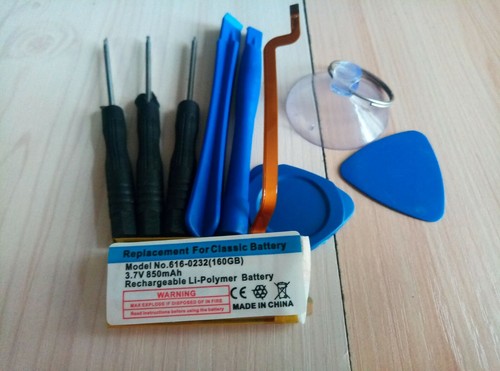 Replacement Battery with tools for iPod Classic 6 6th Gen Generation 160GB A1238 - Picture 7 of 10