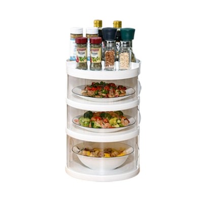 Multi-layer Insulation Vegetable Cover,Clear Stackable,Easy to Clean D5H8