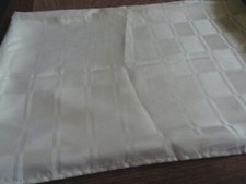 ivory / cream polyester tablecloth 58 x 82