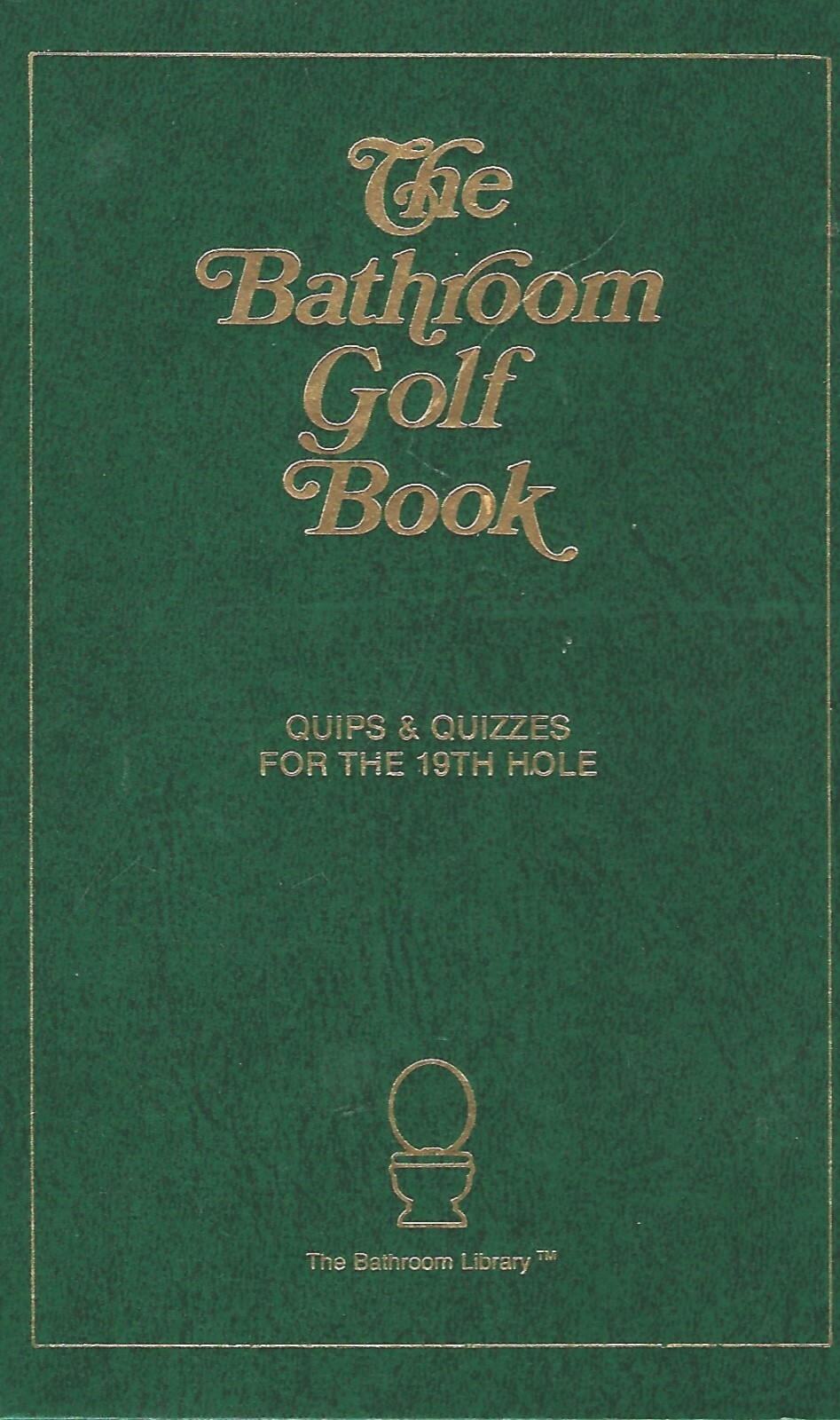 The Bathroom Golf Book by John Murphy (1990, Book) for sale online eBay