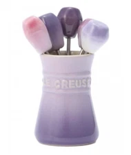 Le Creuset Food Pick & Small Jar Set Purple color Stoneware Purple