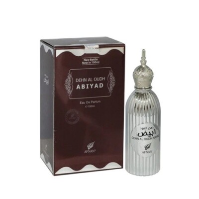 AFNAN DEHN AL OUDH ABIYAD 100ML EAU DE PARFUM SPRAY BRANDNEU & VERSIEGELT