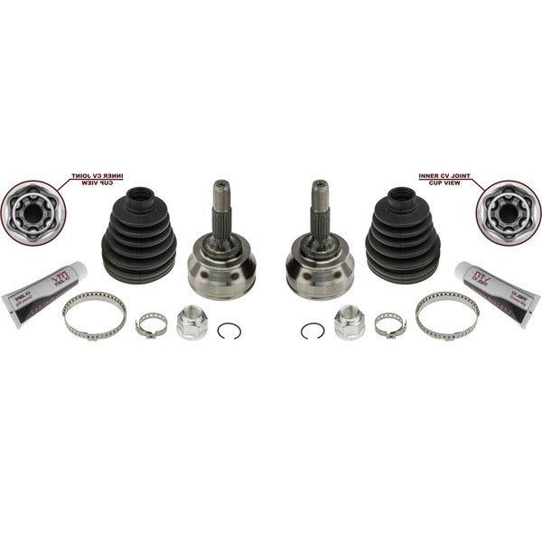2X NTY Gelenksatz Antriebswelle Gelenk Vorne FüR CitroëN C3 III SX 1.2 Vti 82-image