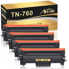 TN760 Toner Compatible with Brother TN730 MFC-L2710DW L2750DW HL-L2370DW 1-4pk