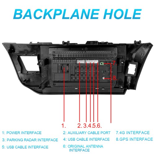 8+256G 10" Android 13 For Toyota Corolla 2014-2016 Car Stereo Radio GPS Nav WIFI - Picture 18 of 18