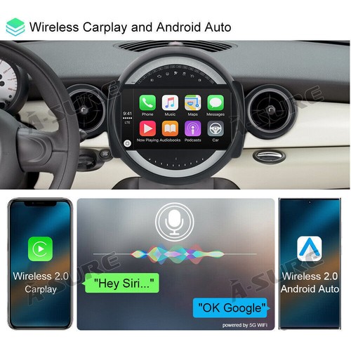 6+128GB Android 14 Stereo Radio for BMW Mini Cooper Clubman Hatch 2007-2013 GPS - Picture 9 of 14