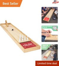 Tabletop Bowling Alley Game for Kids Adults - Includes 10 Pins Scorecard