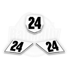 RACE NUMBER BOARDS - TO FIT BMW S1000RR Gen 1-3. Wrap Graphics.