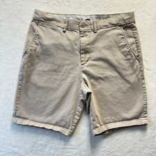 Old Navy Ultimate Slim Khaki Shorts Flat Front Casual Everyday Size 34