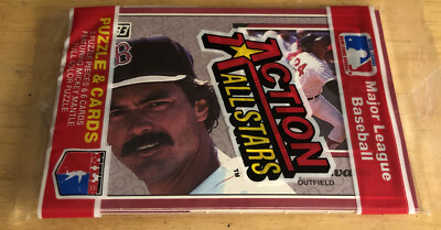 1983 Action All Stars Pack Dwight Evans Red Sox Top Lonnie Smith Cardinals (Back